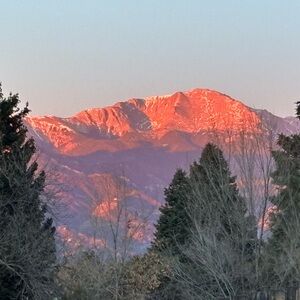 Sunset Mountain Landscape Art Print